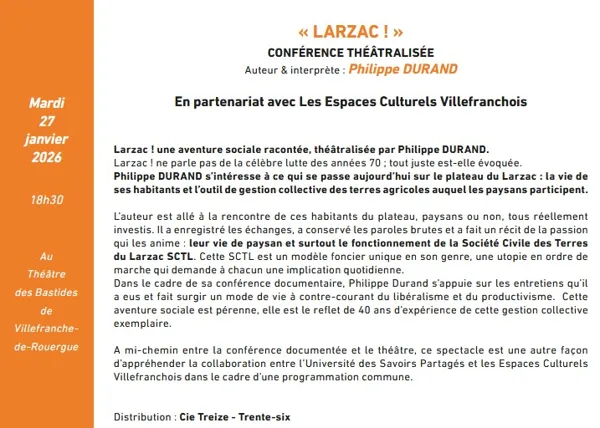 USP - Conférence théâtralisée : 