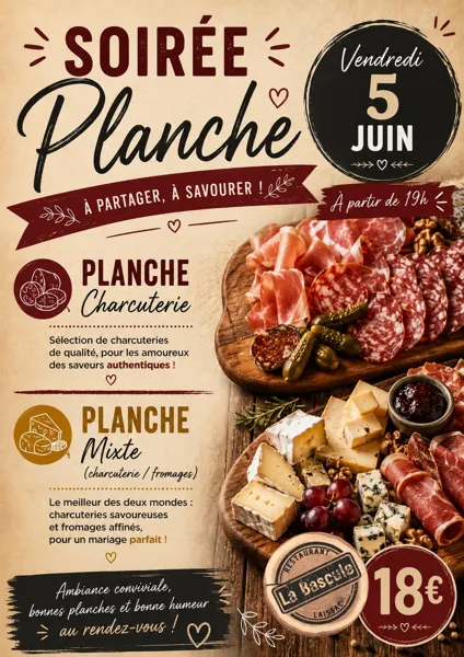 Soirée du vendredi au bar-restaurant la Bascule à Laissac