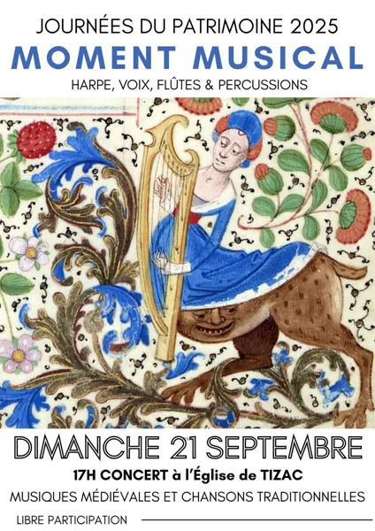 Concert musiques médiévales et chansons traditionnelles à Tizac
