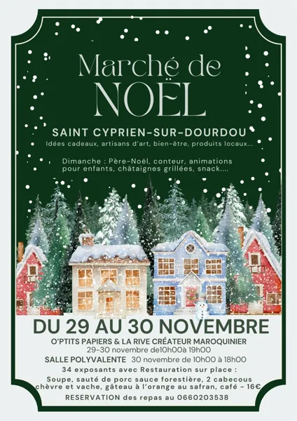 Marché de Noël O p'tits papiers et La Rive