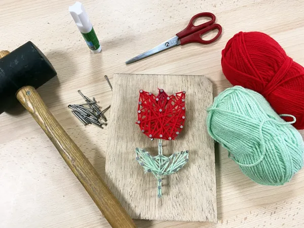 Atelier String art printanier