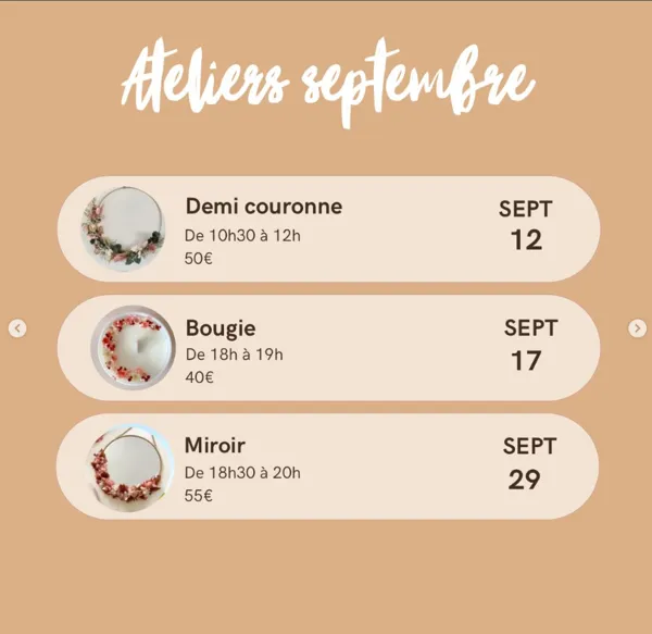 Atelier Art Floral : Bougie