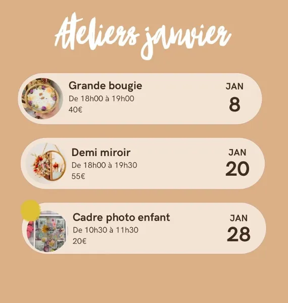 Atelier Art Floral : Grande Bougie