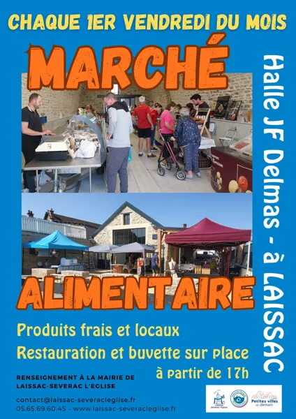 Marché couvert à Laissac