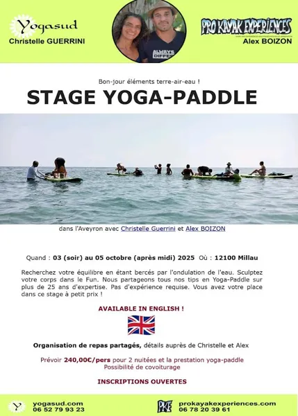 Stage yoga paddle