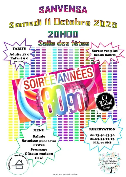 Soirée années 80-90