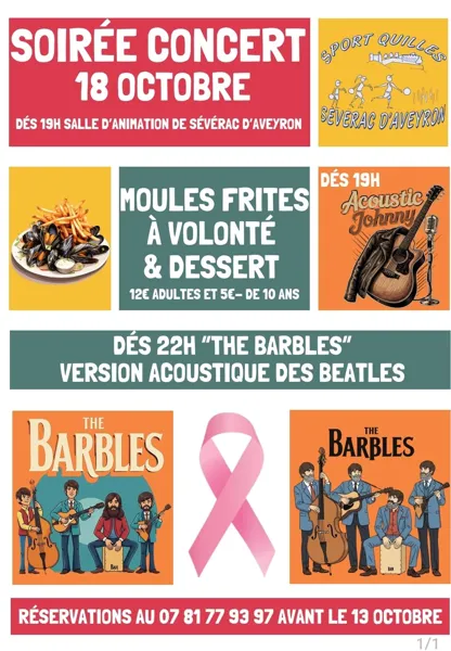 Soirée concert - Acoustic Johny et The Barbles