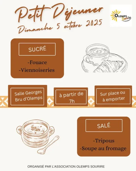 Petit déjeuner sucré et salé