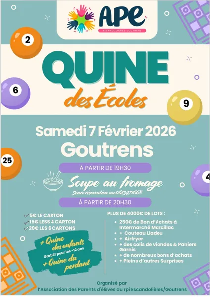 Quine APE Escandolières Goutrens