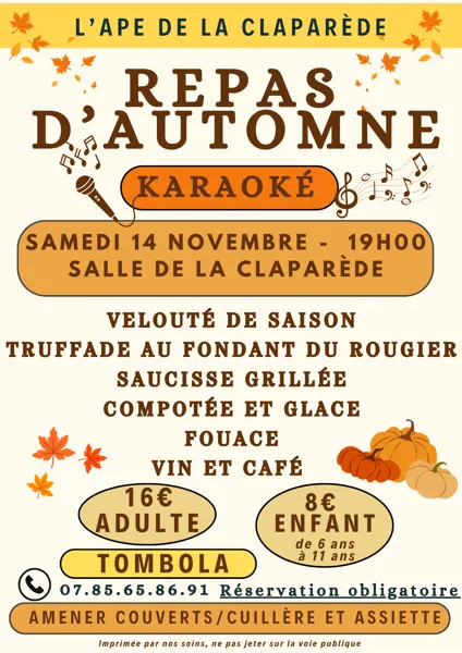Repas d'automne