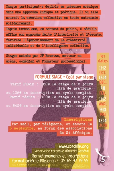 Stage de théâtre improvisé