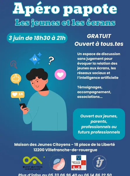 Rencontre apéro-papote : les jeunes et les écrans
