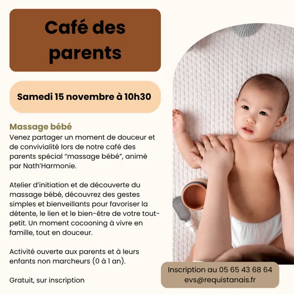 Café des parents : Massage bébé