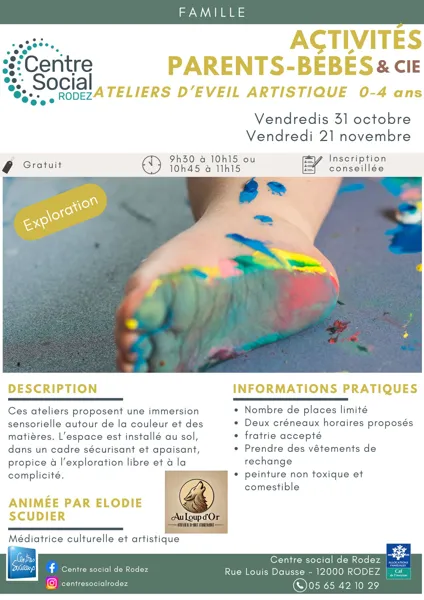 Atelier d'éveil artistique 0-4 ans