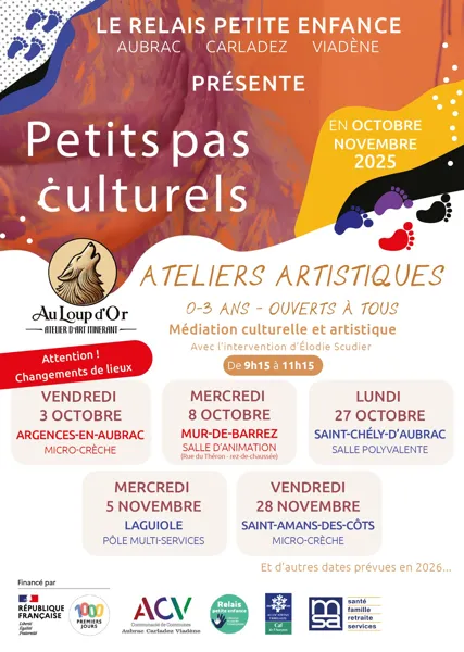 Ateliers artistiques pour les 0-6 ans