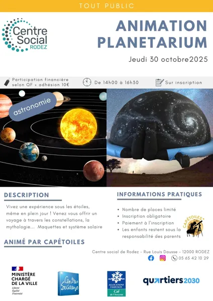 Animation planétarium