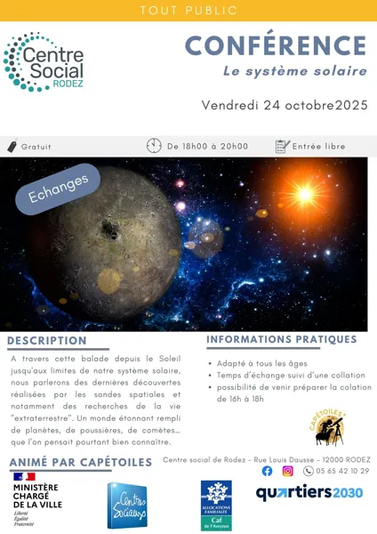 Conférence : le système solaire