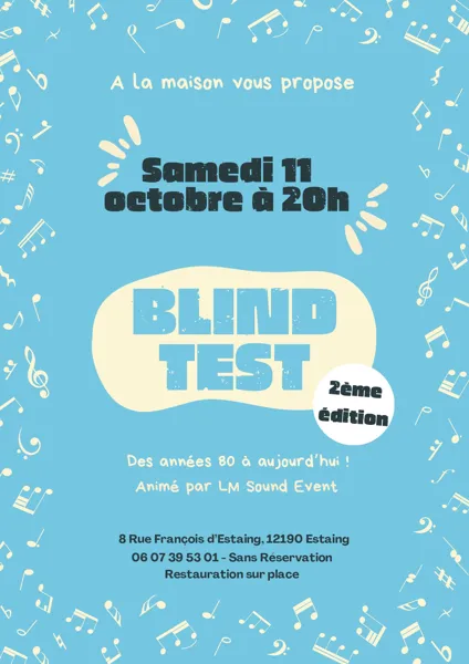 Soirée Blind Test