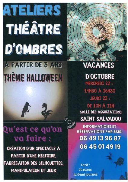 Atelier théâtre d'ombres : thème Halloween - Saint-Salvadou