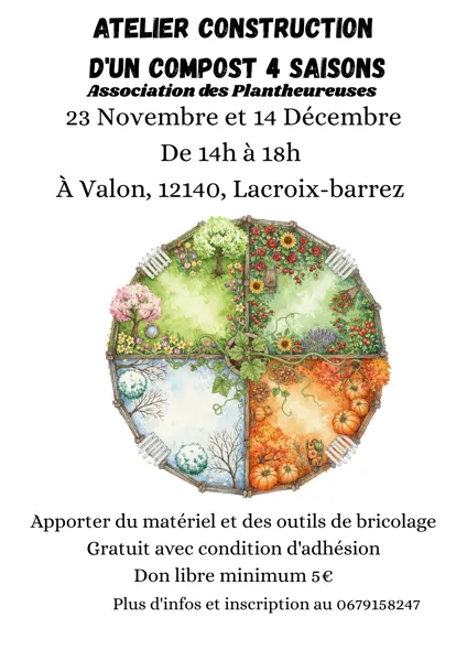 Atelier construction d'un compost 4 saisons