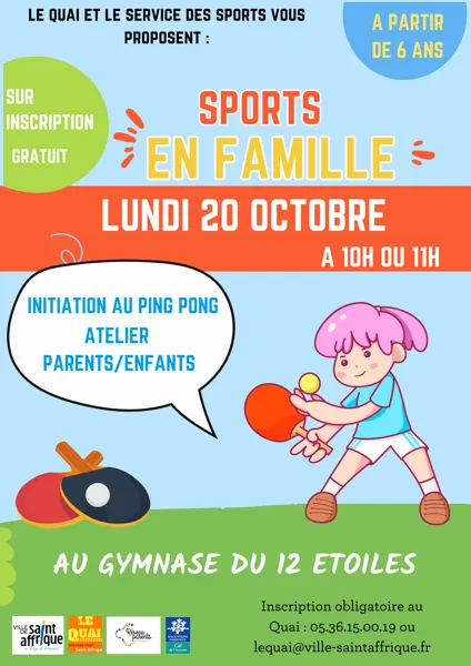 Sport en Famille : Initiation au Ping-Pong