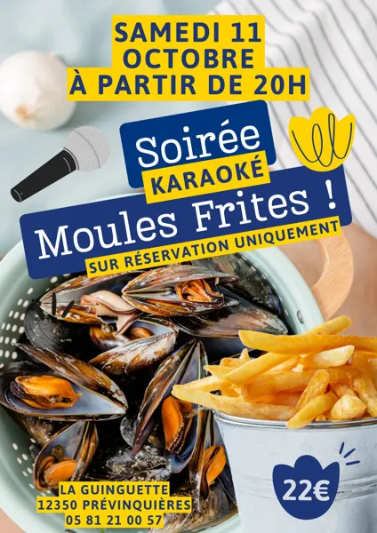 soirée moules frites