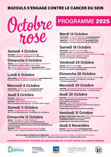 Octobre rose : les associations se mobilisent