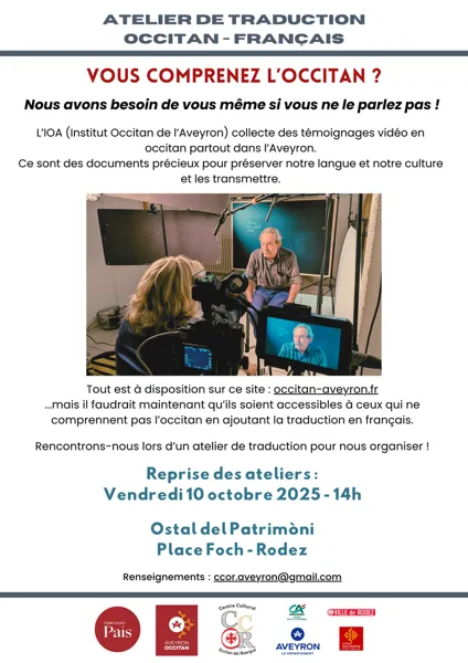 Atelier de traduction occitan-Français