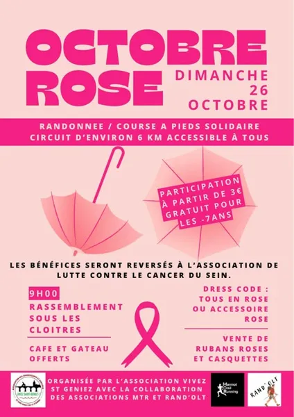 Octobre Rose à St Geniez d'Olt