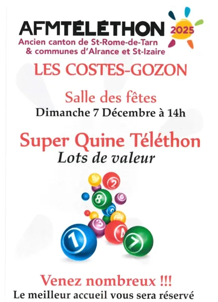 Super quine du Téléthon