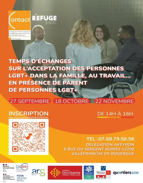 Temps d'échanges sur l'acceptation des personnes LGBT+ dans la famille, au travail…