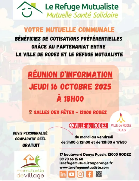 RÉUNION PUBLIQUE MUTUELLE COMMUNALE