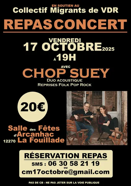 Repas et Concert avec Chop Suey