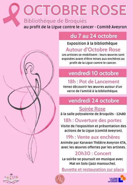 Octobre Rose à la Bibliothèque de Broquiès