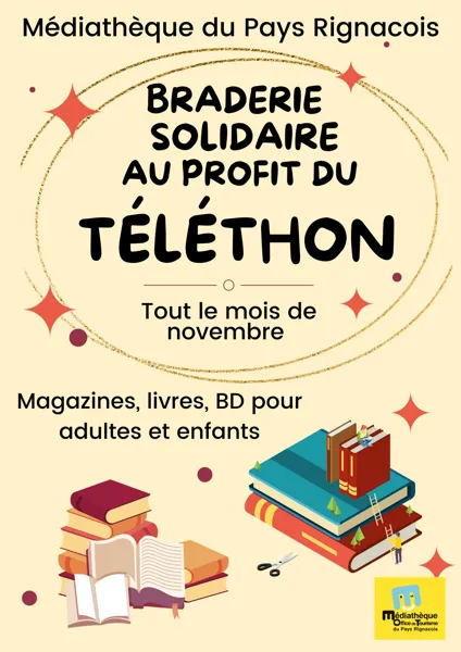 Braderie solidaire au profit du Téléthon