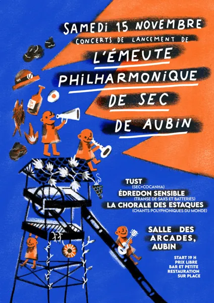 Soirée de lancement de l'Émeute Philharmonique de SEC à Aubin