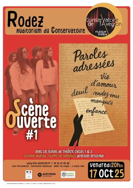 Scène Ouverte : Paroles adressées