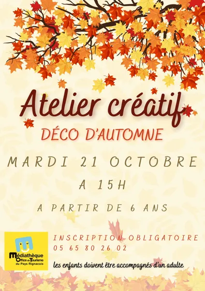 Ateliers créatifs à la Médiathèque du Pays Rignacois