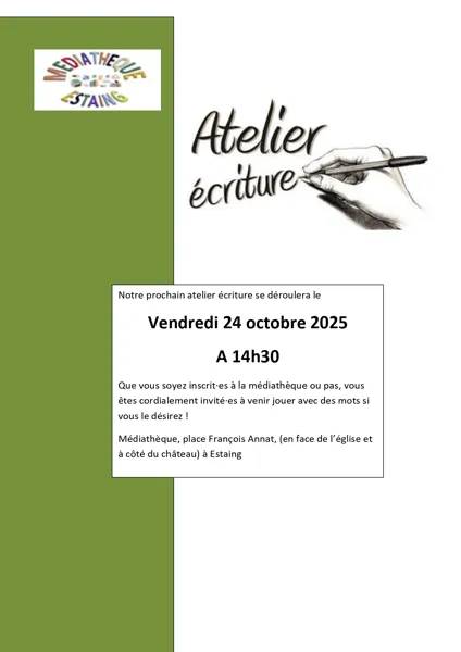 Atelier d'écriture