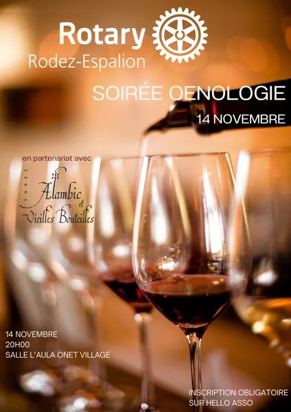 Soirée œnologie du Rotary Rodez- Espalion