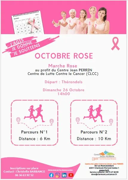 Marche Rose à Thérondels