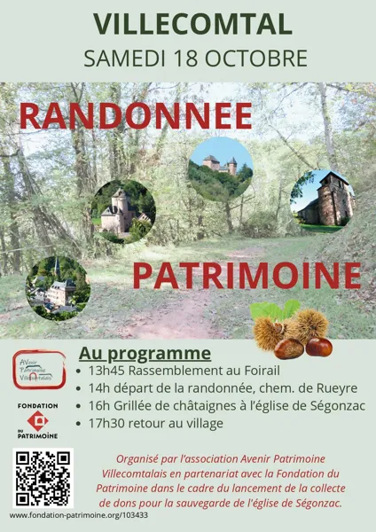 Randonnée patrimoine à Villecomtal