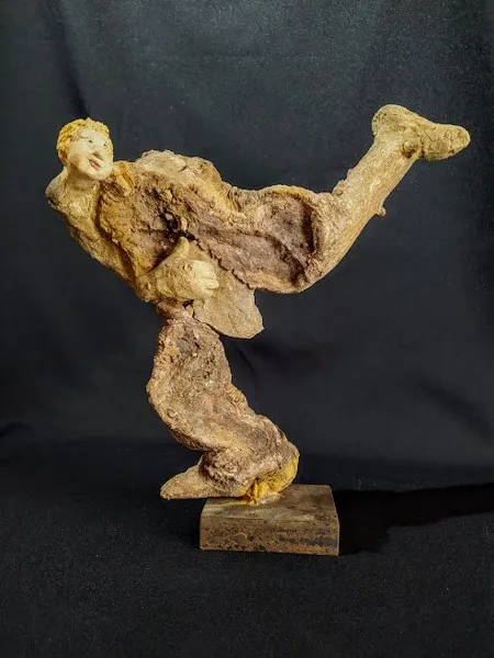 Sculpture bois et terre cuite d'Hélène Rosset, 