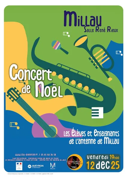 Festival Bonheurs d'Hiver - Concert de Noël - Conservatoire de l'Aveyron