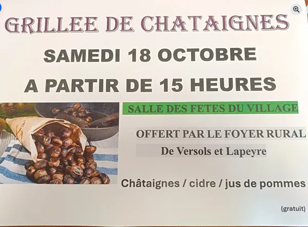 Grillée de Châtaignes