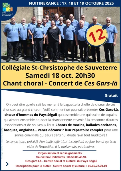 Chant choral - Concert de Ces Gars-là