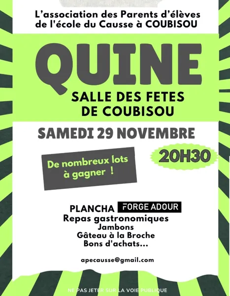 Quine APE Coubisou