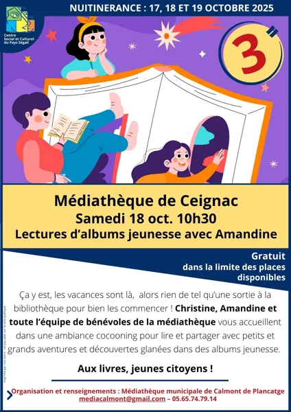 Lectures d’albums jeunesse avec Amandine