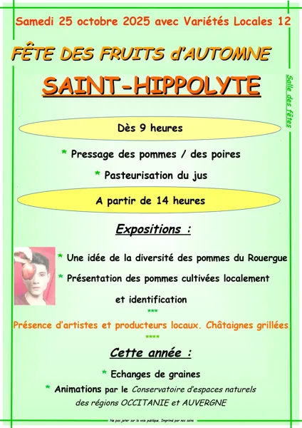 Fête des fruits d'automne