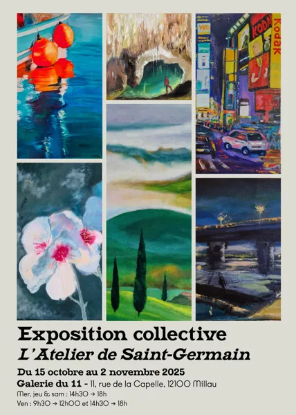 Exposition collective, l'Atelier St Germain - Galerie du 11 rue de la Capelle